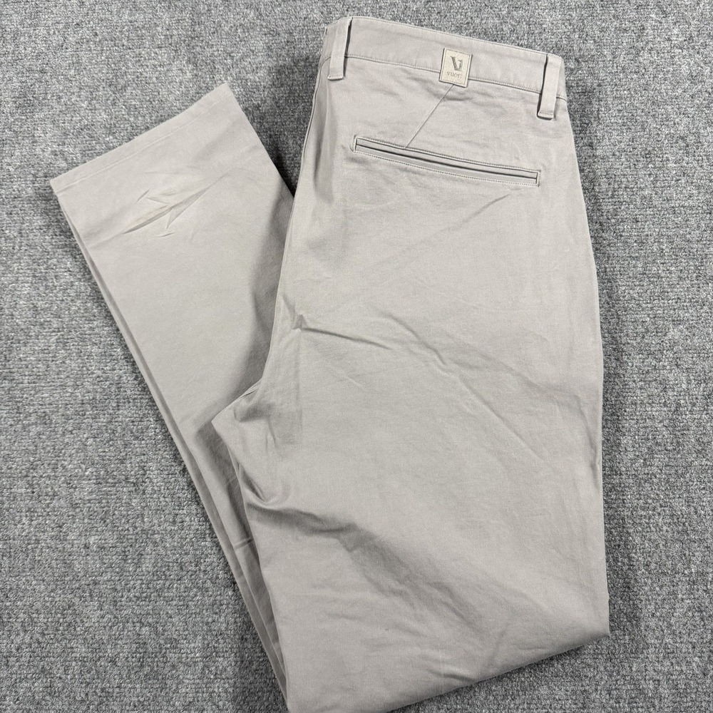 Vuori All Ways Chino Pants Mens 36x32 Gray Casual Stretch V447